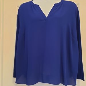 Blue Long Sleeve Top